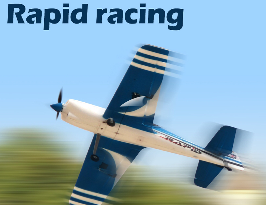 rapid racing airplane、スケール感抜群のラジコン飛行機